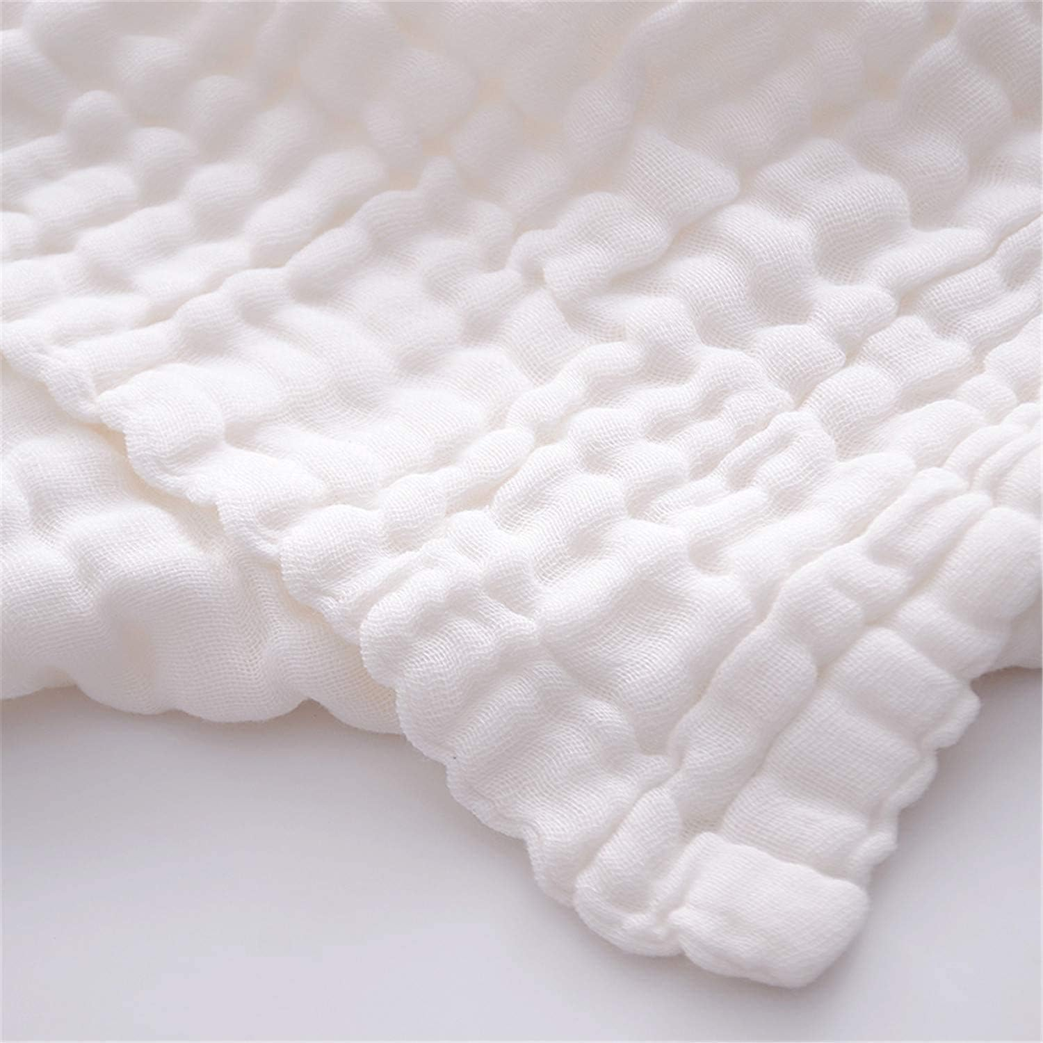 Winreal Muslin Baby Bath Towels Set 3 Pack Ultra Soft and Absorbent Baby Towels Infant Toddler Blanket Towel 6-Layer Natural Cotton Towel Suitable for Girl Boy 40X40 Inches (White&Pink&Grey) image number 1