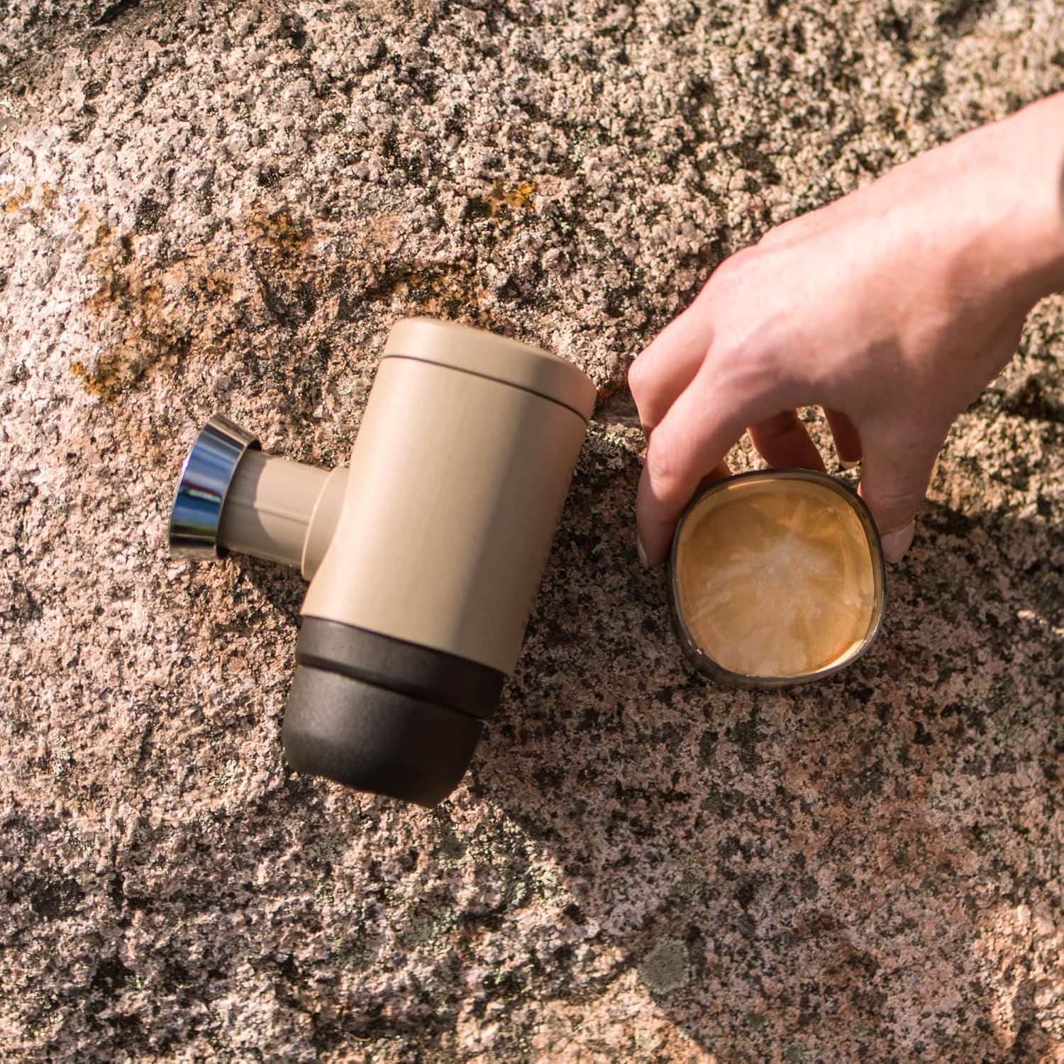 WACACO Minipresso NS2, Portable Espresso Maker Compatible with NS Original Capsules and Compatibles, Manually Operated, 18 Bar Small Handheld Coffee Machine for Travel, Camping image number 1