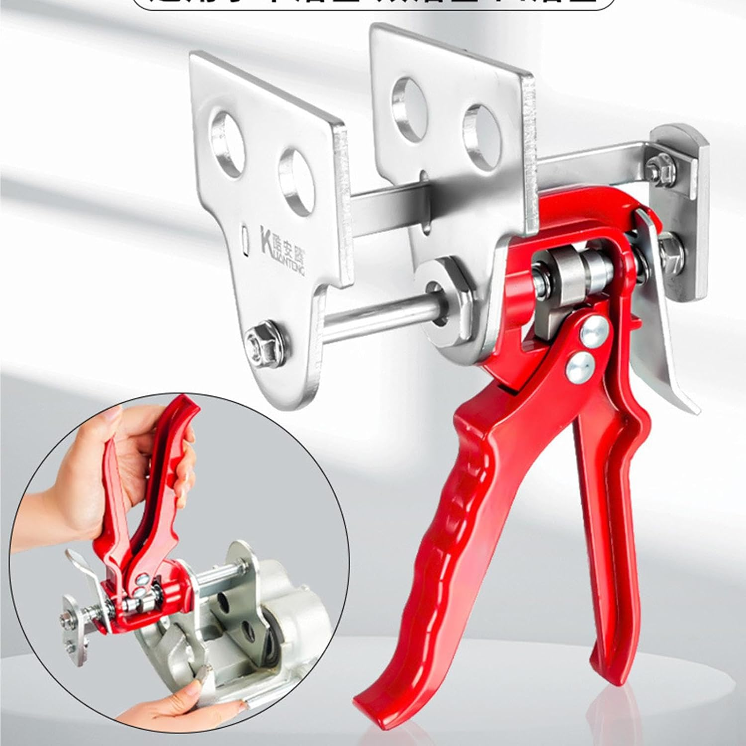 Brake Piston Compressor Tool, Professional Disc Brake Compression Tool, Carbon Steel Heavy Duty Sturdy, Aluminum Alloy, Equipment for Indoor, Present, 24.5Cm image number 5