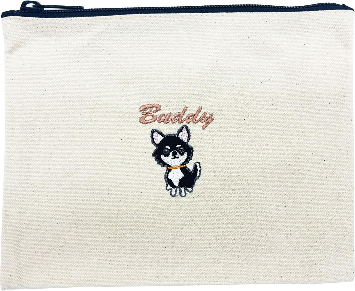 NICKNAC 02042-03 Heartful Pet Buddy Pouch, Natural Chihuahua image number 1