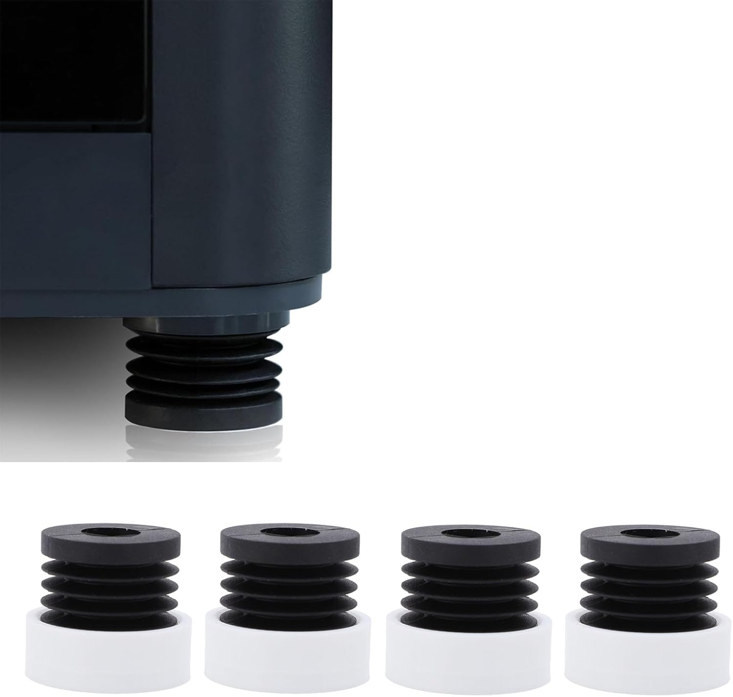 4Pcs anti Vibration Feet Kit for Bambulab A1 Mini, 3D Printer Accessories Rubber anti Slip Shock Absorbing Pads image number 1