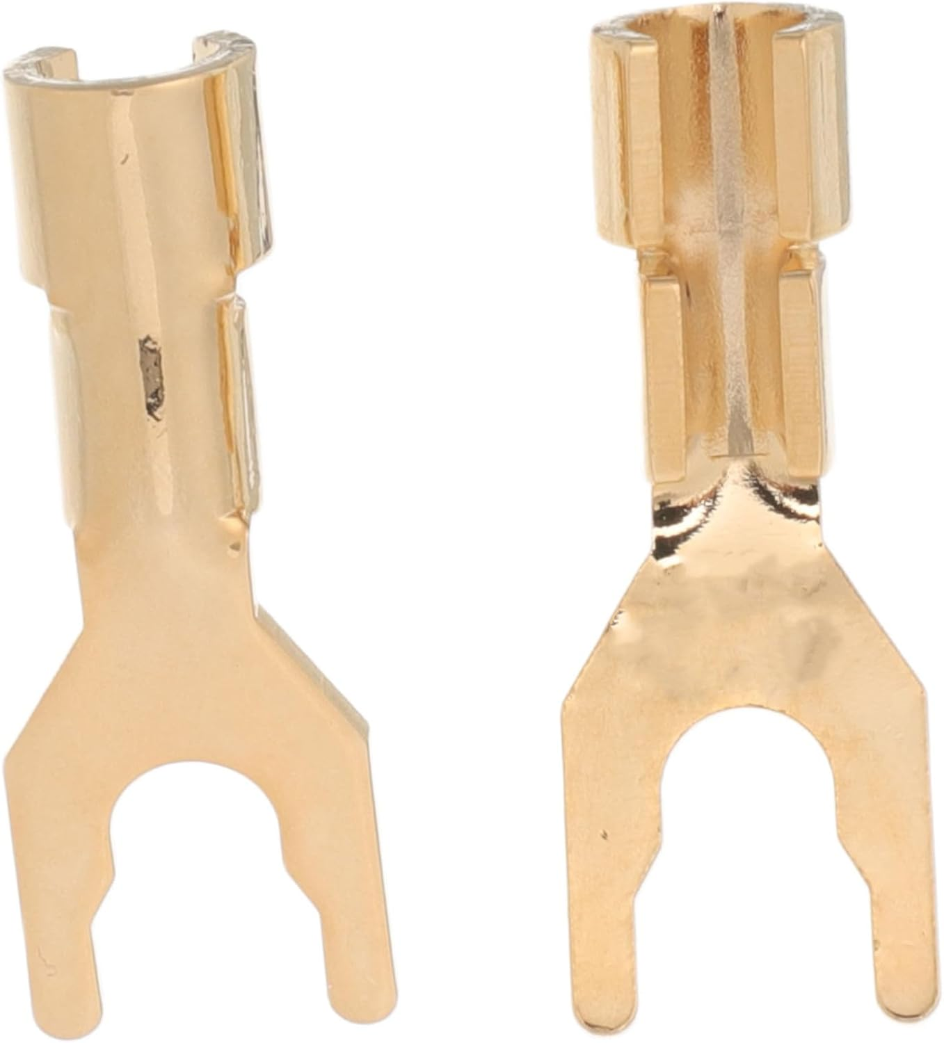 Ifundom 2Pcs Speaker Spade Connectors: Hifi Speaker Wire Connectors - Y Spade Plugs for Audio Amplifiers Home Theater and Recording Studios