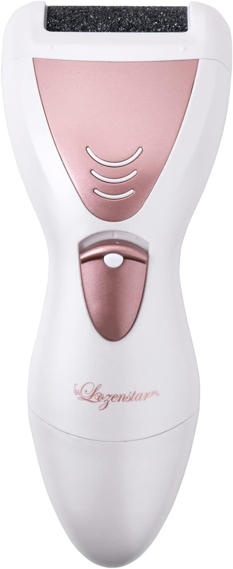 Rosenstar AND006 Electric Exfoliating Remover, Heel Care, Battery-Operated, Exfoliating File, Washable, Diamond Powder Blend, White Pearl & Pink Gold image number 6