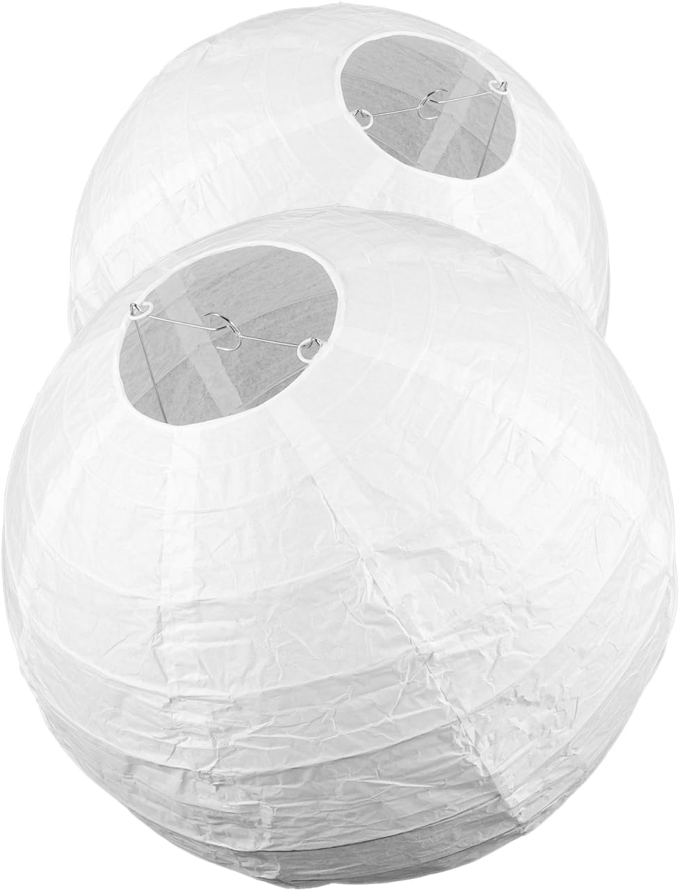VALICLUD Pack of 2 Paper Lampshades, 40 Cm, Folding Lampshade, Ceiling Lampshade, Accessories for Chandelier, Protection against Dust and Insects, Living Room, Bedroom