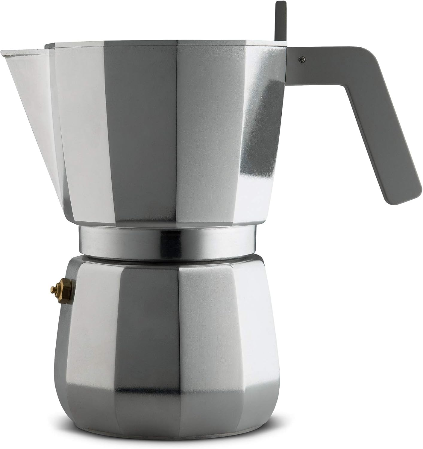Alessi Moka Espresso Coffee Maker, 1 Cup, Grey image number 5
