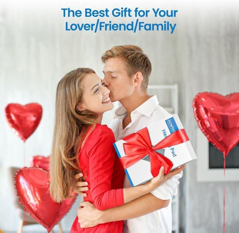 RENPHO Heating Pad, Electric Heat Pad for Back Pain and Cramps Relief, Mothers Day Gift, Birthday Gifts for Women Men, Fast Heated, Auto Shut Off, Machine Washable, Ultra-Soft 61X31Cm Gray image number 6