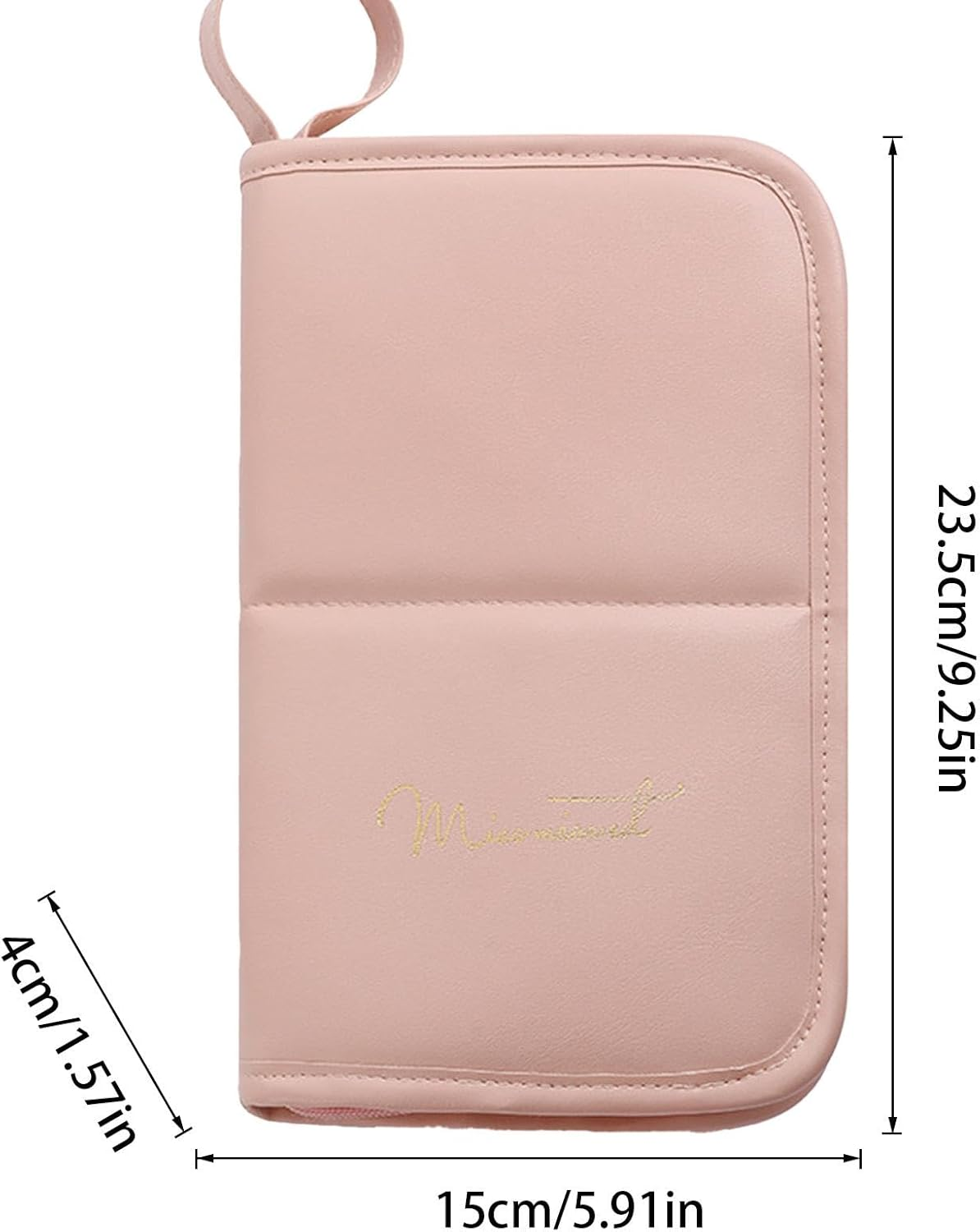 Makeup Brush Travel Case - Portable Makeup Brush Holder, Organizer, Pink image number 5