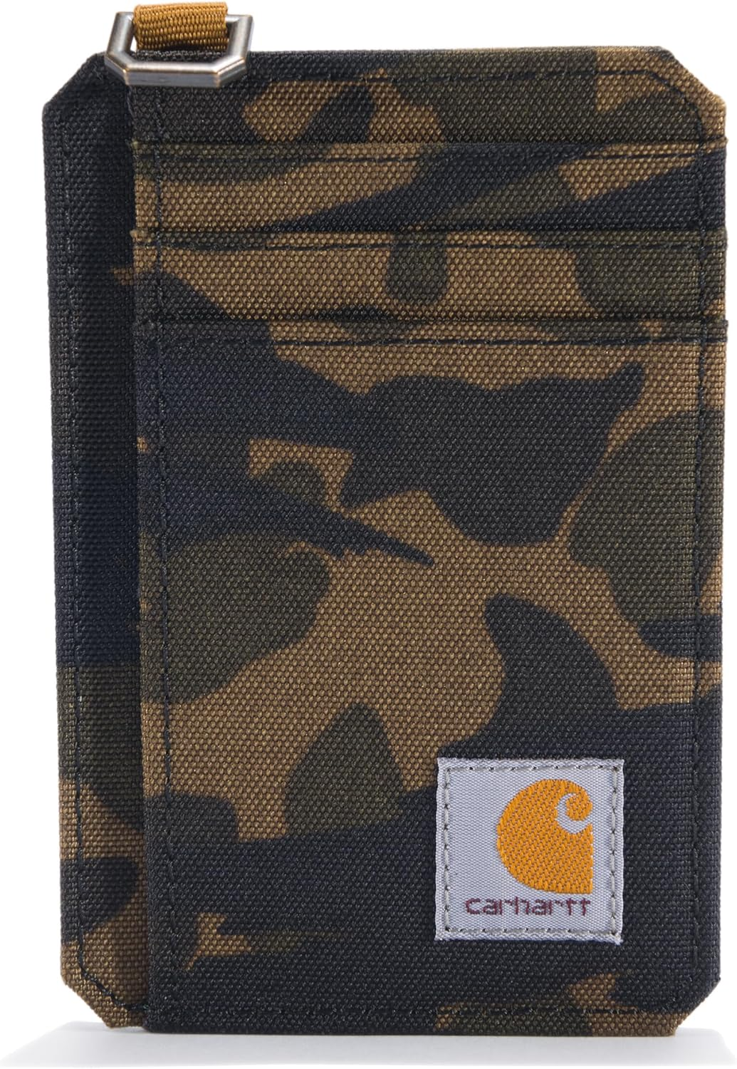 Carhartt Men'S Adult Black CORDURA Nylon Duck Slim Front Pocket Wallet, Water Resistant