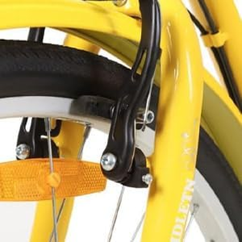 ALSTON 26Inch Adults Tricycle Three Wheels Bicycle Trike with Large Basket, 7 Speed Adjustable Outdoor Trike 3 Wheels Bike for Shopping Beach City Ride (Yellow)