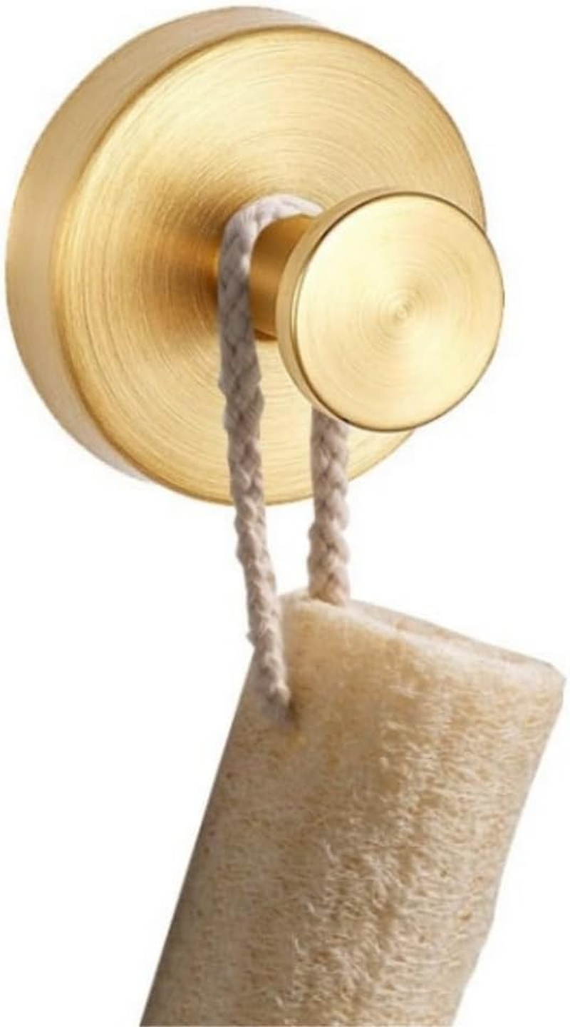 4Pcs No-Drill Hooks - Luxegrip No-Drill Hooks,Wall Hanging Clothes Hook, Single Hook, Bathroom Towel, Clothes, Stainless Steel Hanging Clothes, Hat Hook, Metal Hanging Hook (Gold) - Silvery image number 3