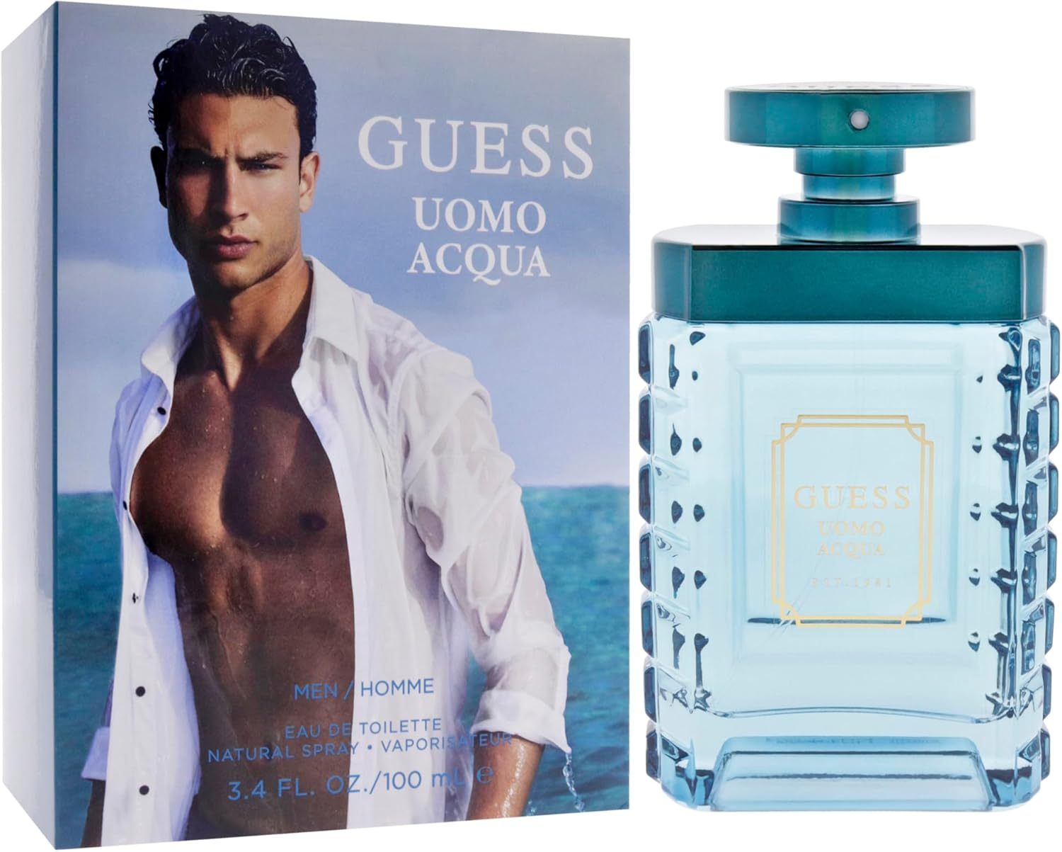 Guess Uomo Acqua by Guess for Men - 3.4 Oz EDT Spray image number 4