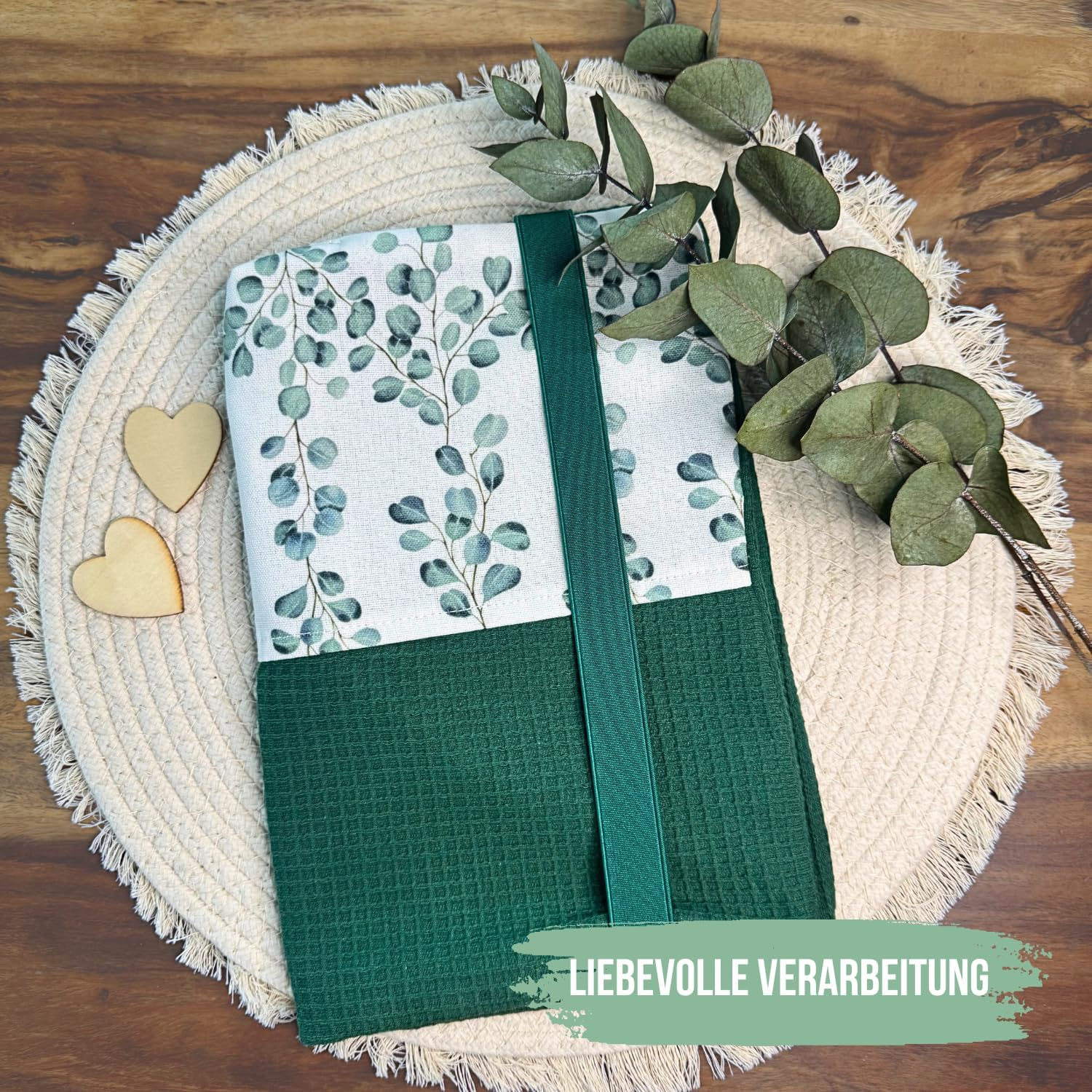 Malino Premium Travel Nappy Bag - Evergreen - Organiser for Nappies, Wipes & Baby Essentials, Baby Cosmetic Bag in Eucalyptus Design image number 1