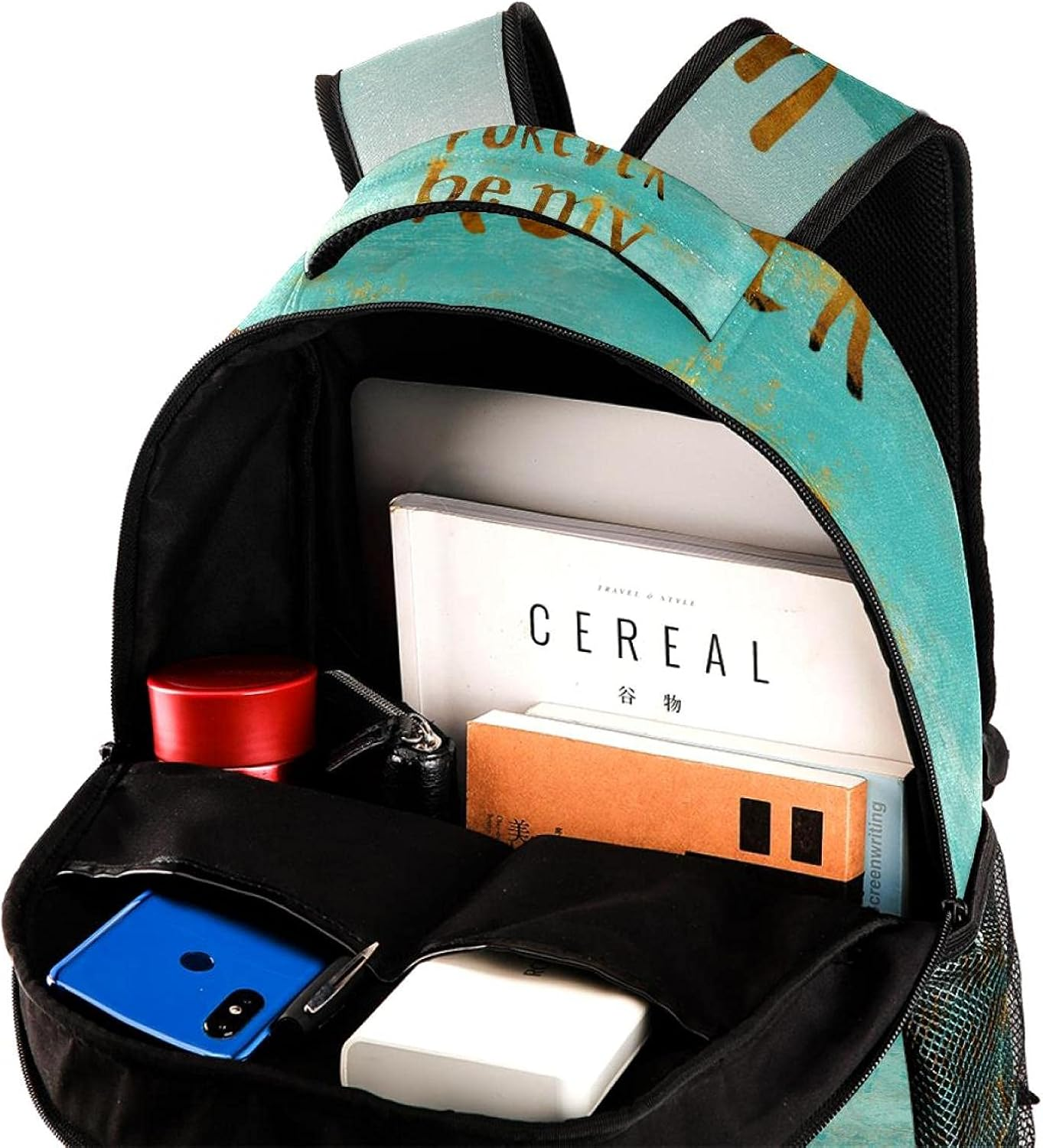 You Will Forever Be My Always Backpack Students Shoulder Bags Travel Bag College School Tote Backpacks image number 1