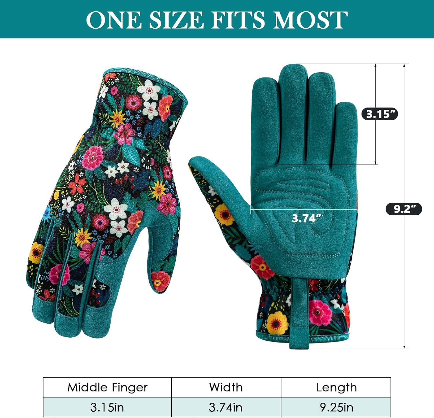 Gardening Gloves for Women, Breathable Leather Garden Gloves with Grip, Thorn-Proof Puncture-Resistant Work Gloves image number 1