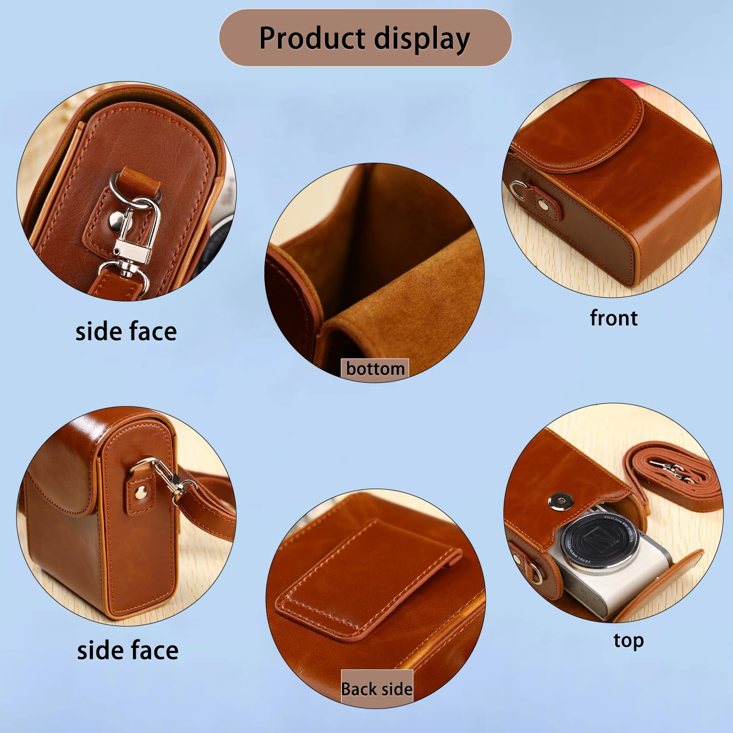 NOUKAJU Case for KODAK PIXPRO FZ55, Camera Protective Cover,Drop-Proof,Portable Travel Carrying Protective Storage Case,Protective Case for KODAK PIXPRO FZ55 Digital Camera(Black)