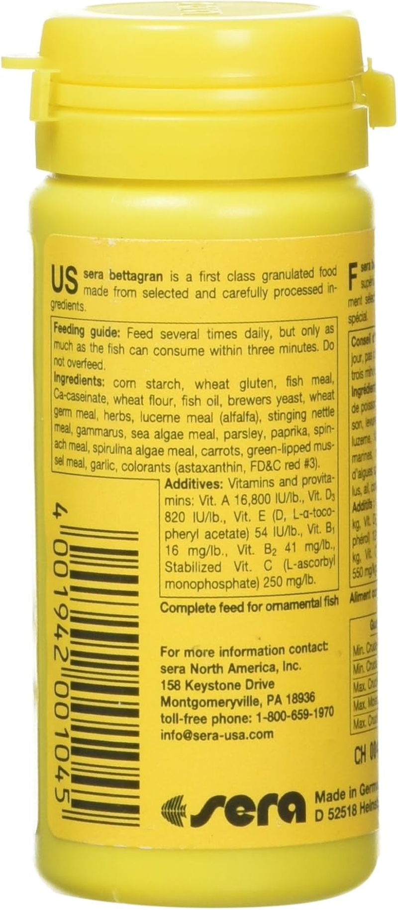 Sera Bettagran Staple Fish Food image number 4