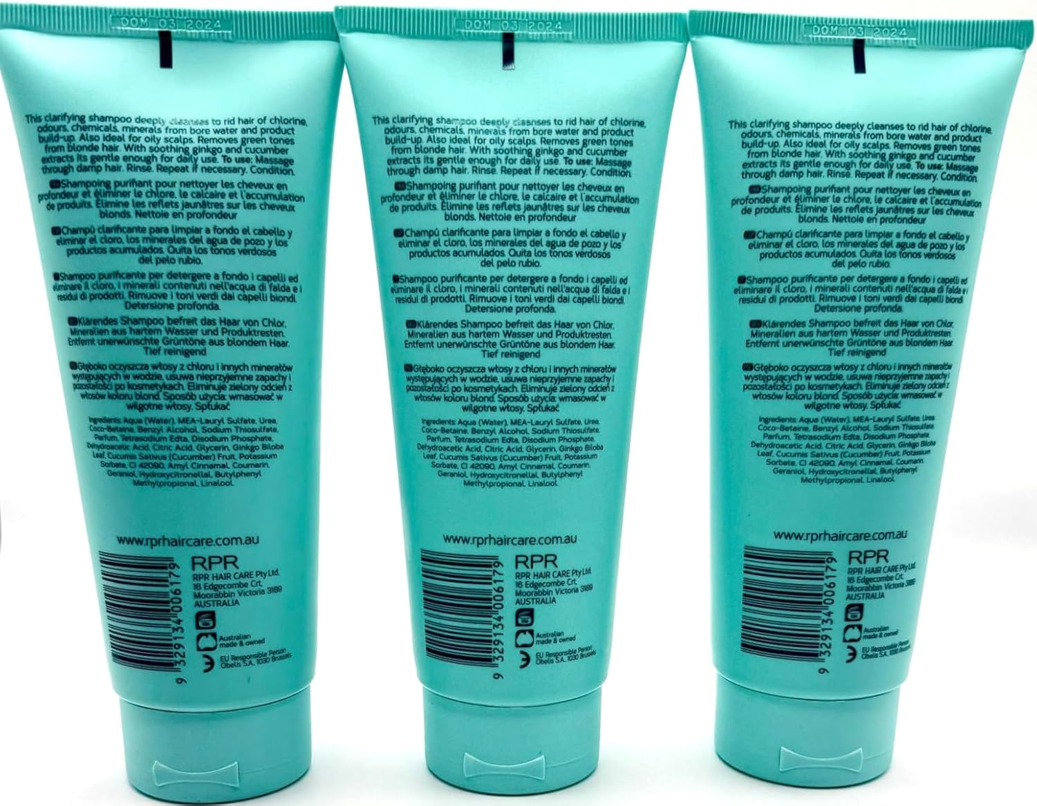 RPR De-Chlorinate My Hair Shampoo 200 Ml X 3 Set