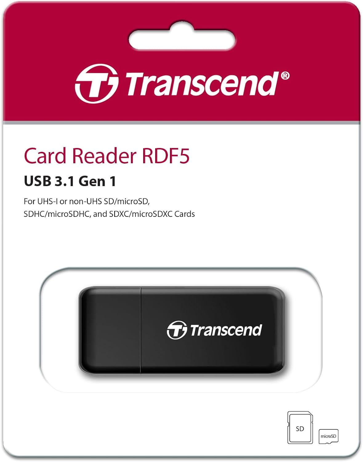 Transcend TS-RDF5K | USB Type-A Card Reader - White image number 4