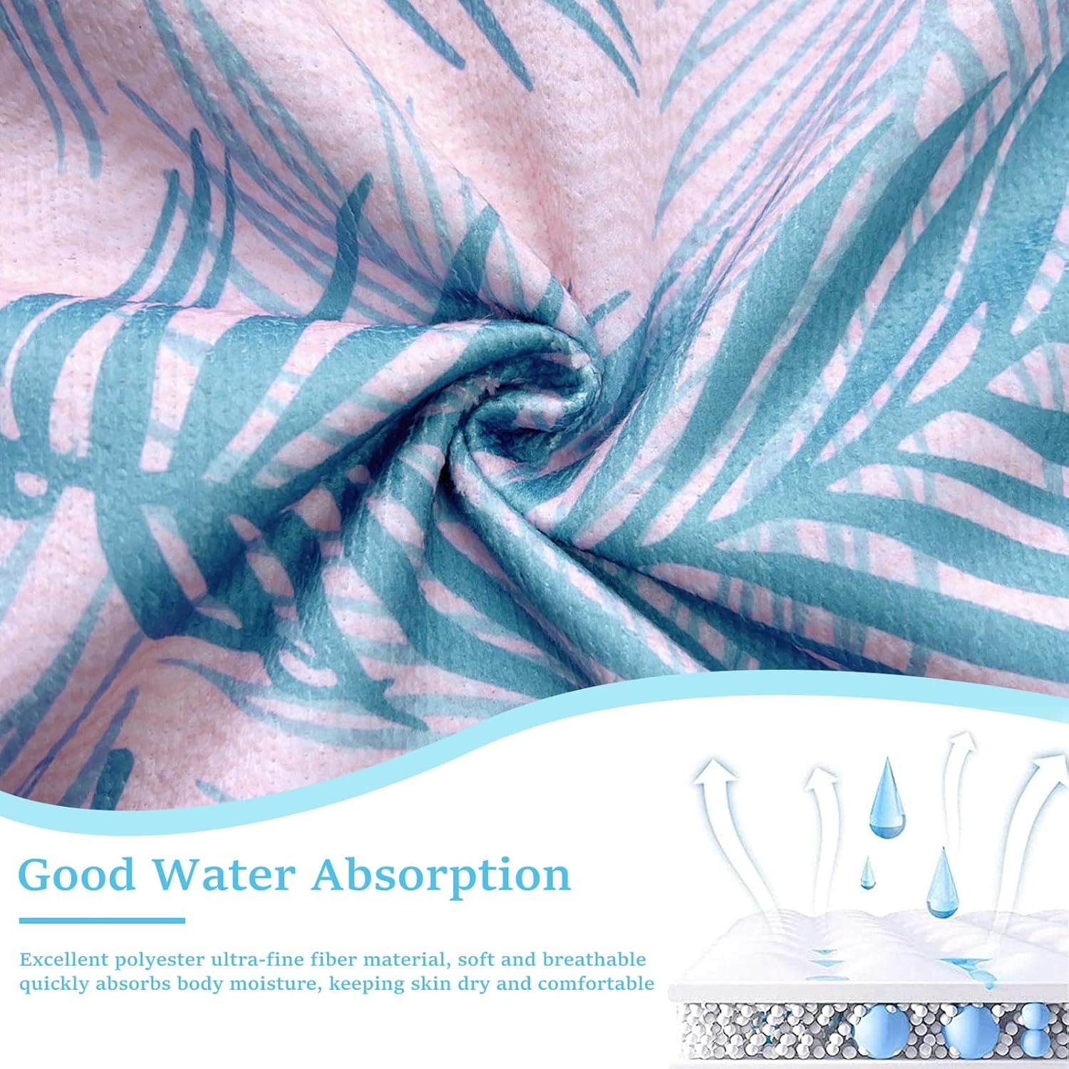 DJAPWPX Hooded Changing Robe, Fashionable Versatile Cover up Changing Towel, Absorbent Easy to Wear Changing Towel, Swim Robe Poncho for Swimming Pool