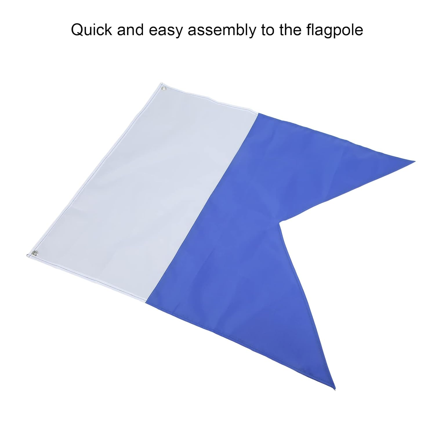 Dive Flags, International Scuba Diving Spearfishing Flag Blue White Dive Flag, Bright Color Alpha Flag, Diver down Flag for Boat Kayak Float Water Sports image number 4