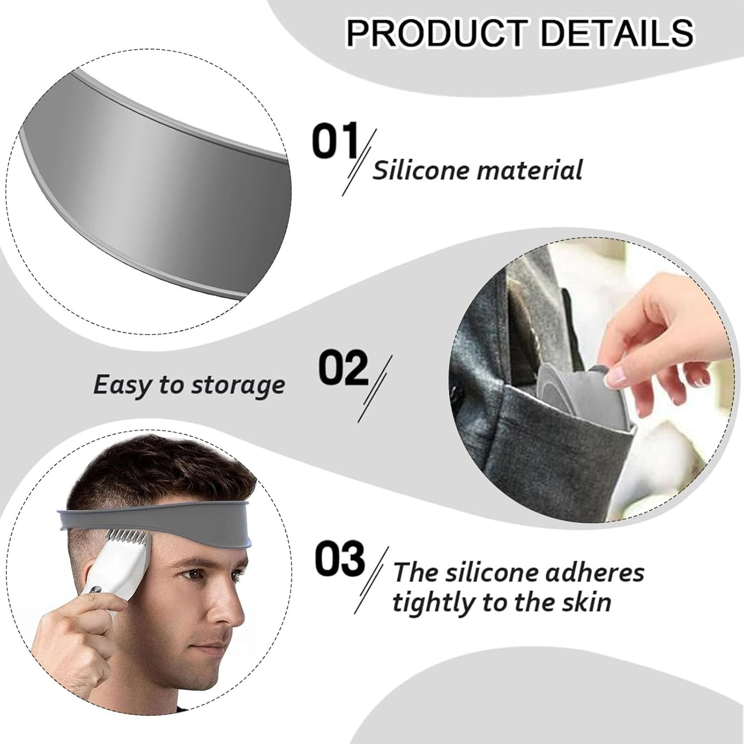 CHEUNGHAO 4 Pcs Professional Fade Combs Set - Heat-Resistant Barber Cutting Tools for Home or Salon Use, Ideal for Hair Styling and Precision Haircuts image number 6