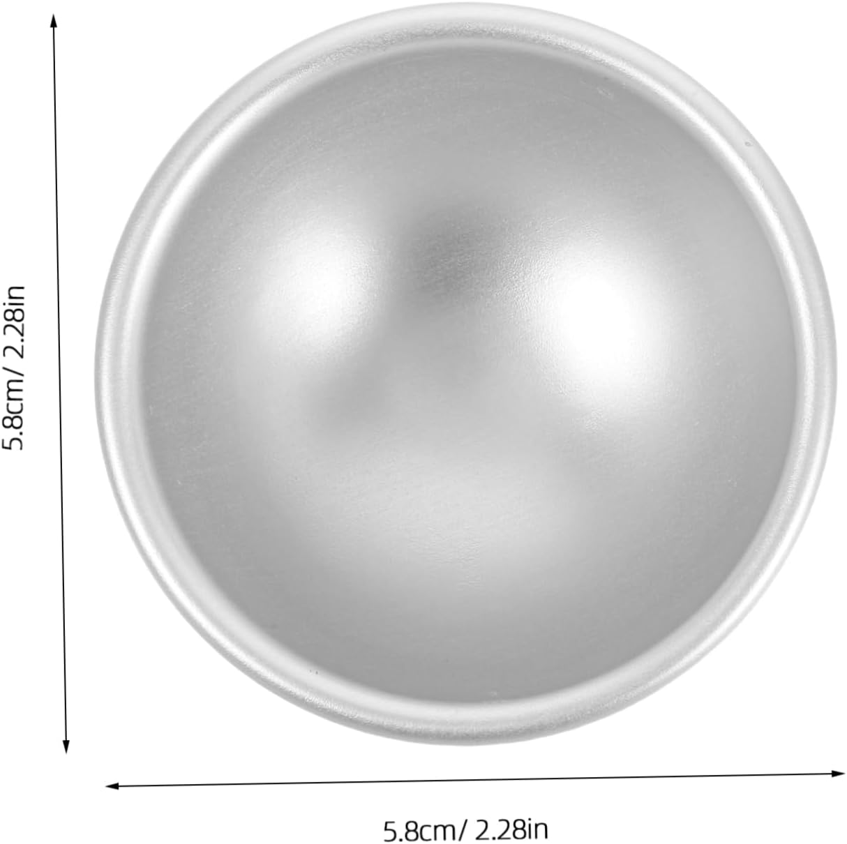 24Pcs DIY Bath Bomb Molds Bath Salt Molds Semicircular Aluminium Alloy Easy Clean Home Professional image number 6