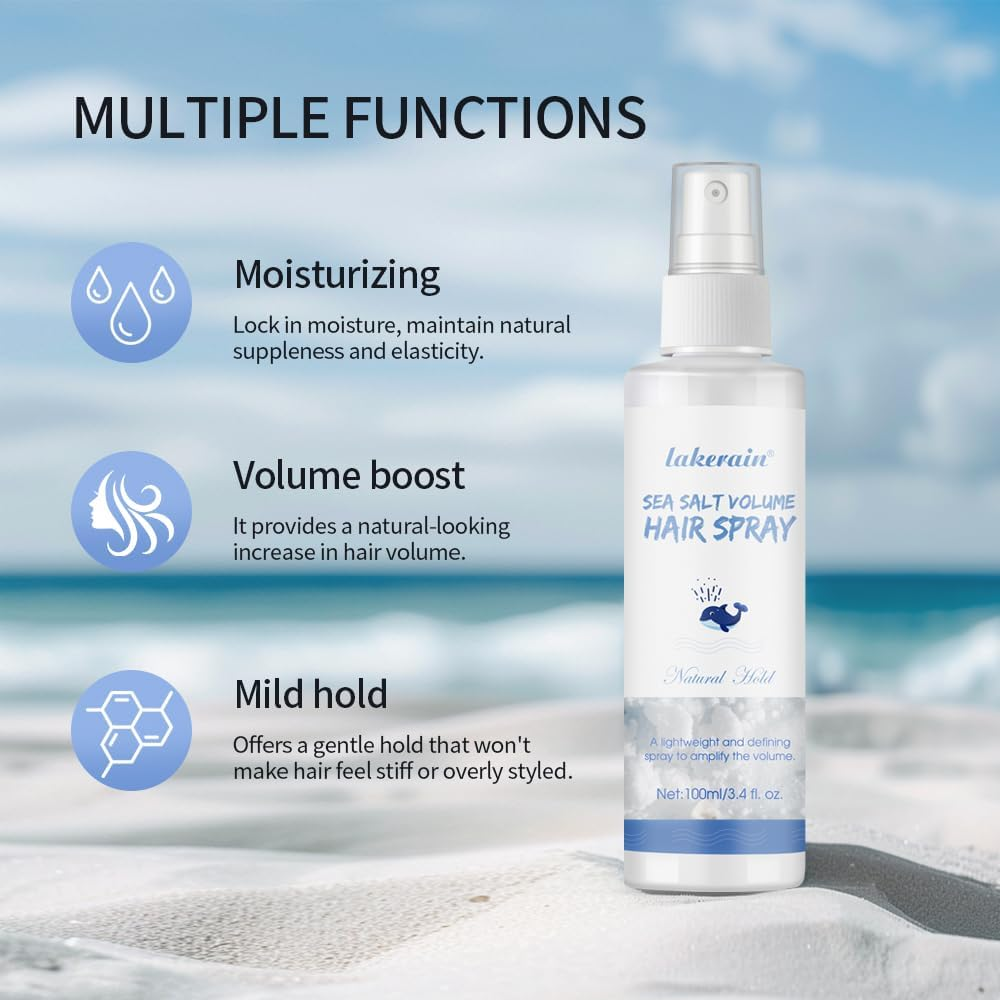 Sea Salt Volumizing Conditioning Spray, 100 Ml, Hydrates and Smoothes the Hair. image number 2