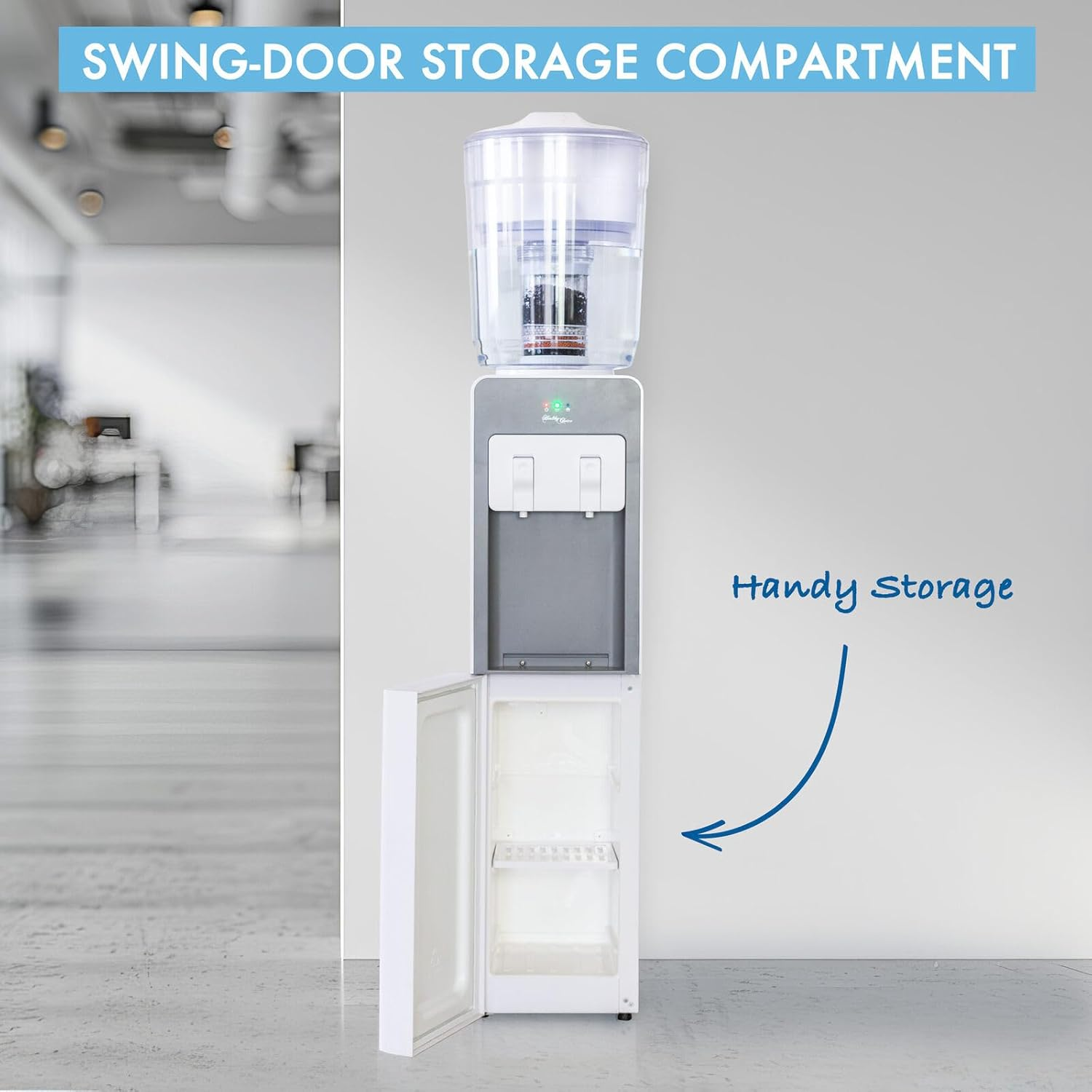 Standing Cooler, Filter & Water Dispenser (20L) Dual Tap image number 1