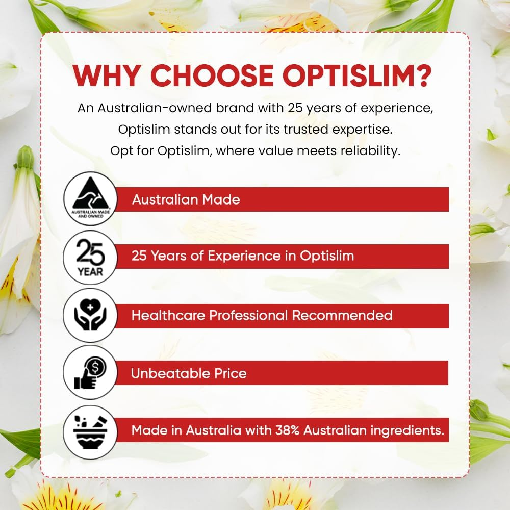 Optislim VLCD Platinum Shake, Meal Replacement, Formulated for Accelerated Weight Loss, with 10G High Protein and Ginseng, 25 Vitamins and Minerals per Serving - Vanilla Flavour - 21 X 25G Sachet