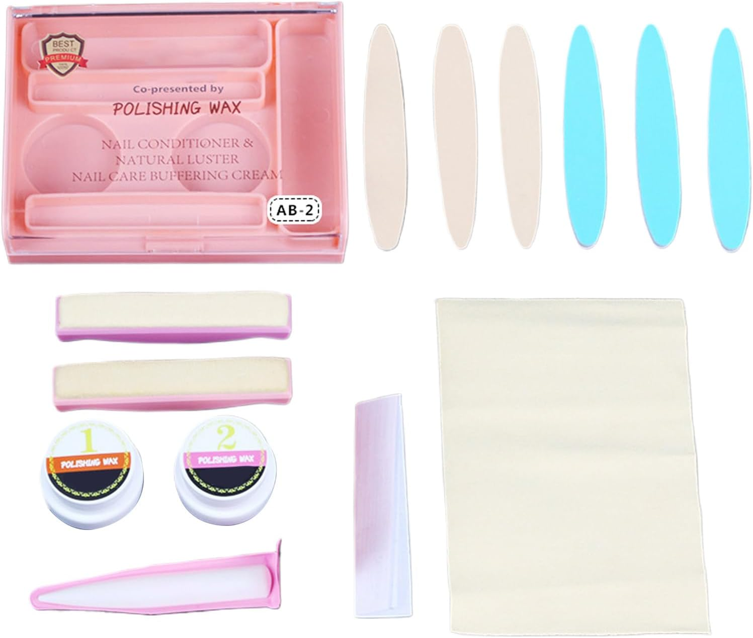 Fmtwphn Manicure Set - Nail Conditioner Luster Buffer - Professional Strengthener Versatile Tools for Women Home Restore Beauty Fashion Girls Adults Travel