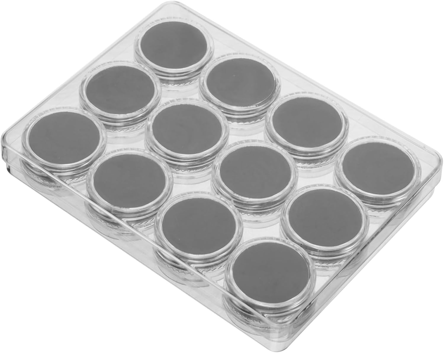 Acrylic Gemstone Display Case Lid round Storage Box for Diamonds Jewelry Organizer for Brooch Pins and Medals for Collectors and Display image number 2