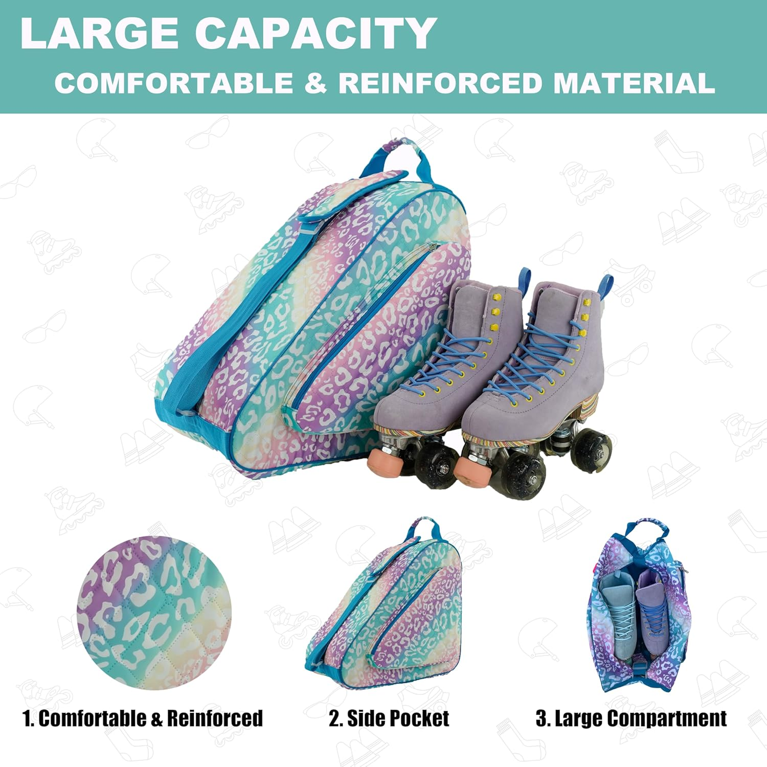 Skate Bag for Ice, Inline - Apricot/Yellow 016 image number 3