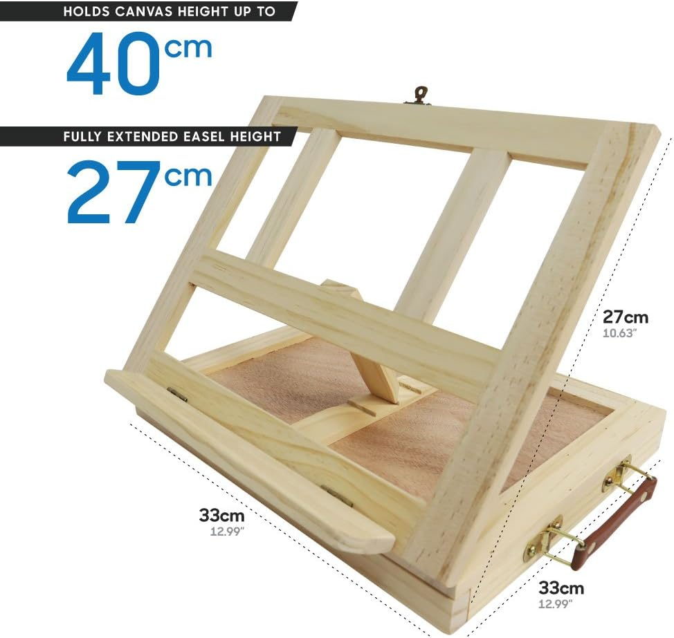 Mont Marte Signature Pine Wood Table Easel with Drawer, 27 Cm Height image number 3