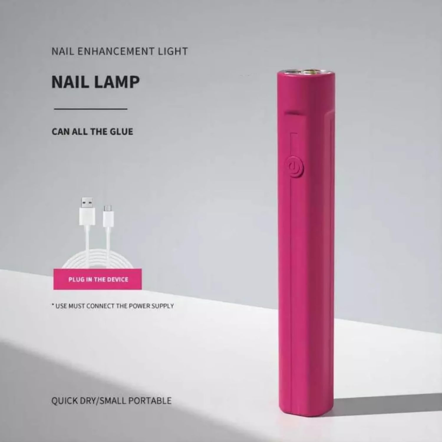 Mini UV Nail Lamp for Gel Nails, Nail Polish Gel Dryer Curing Lamp image number 2