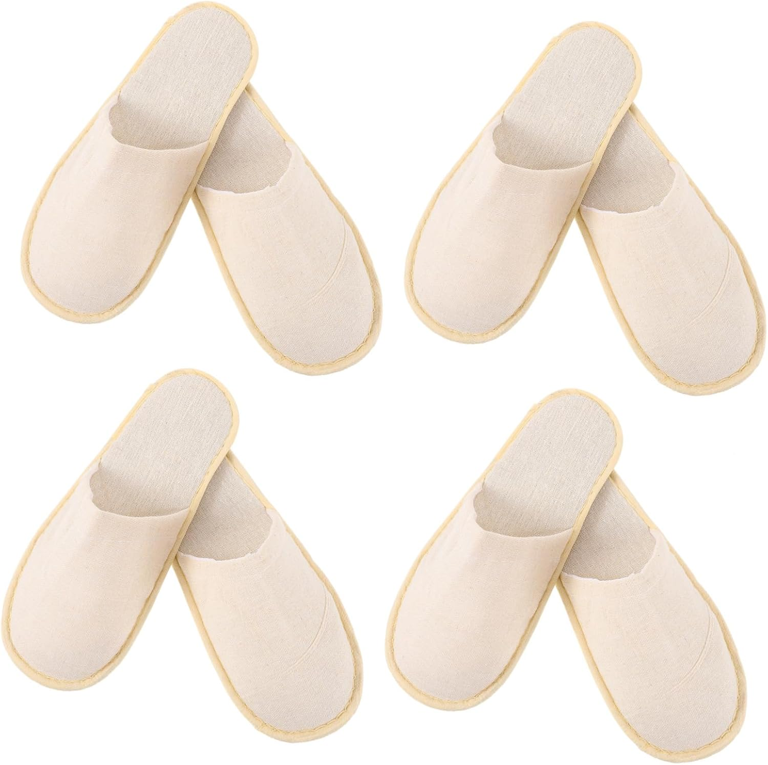 Vaguelly 6 Pairs Portable Foldable Slippers for Travel and Hotel Use Unisex Guest Shoes with Slip Sole Space Saving Design for Spa Plane Home and Outdoor Safety Random Color image number 6