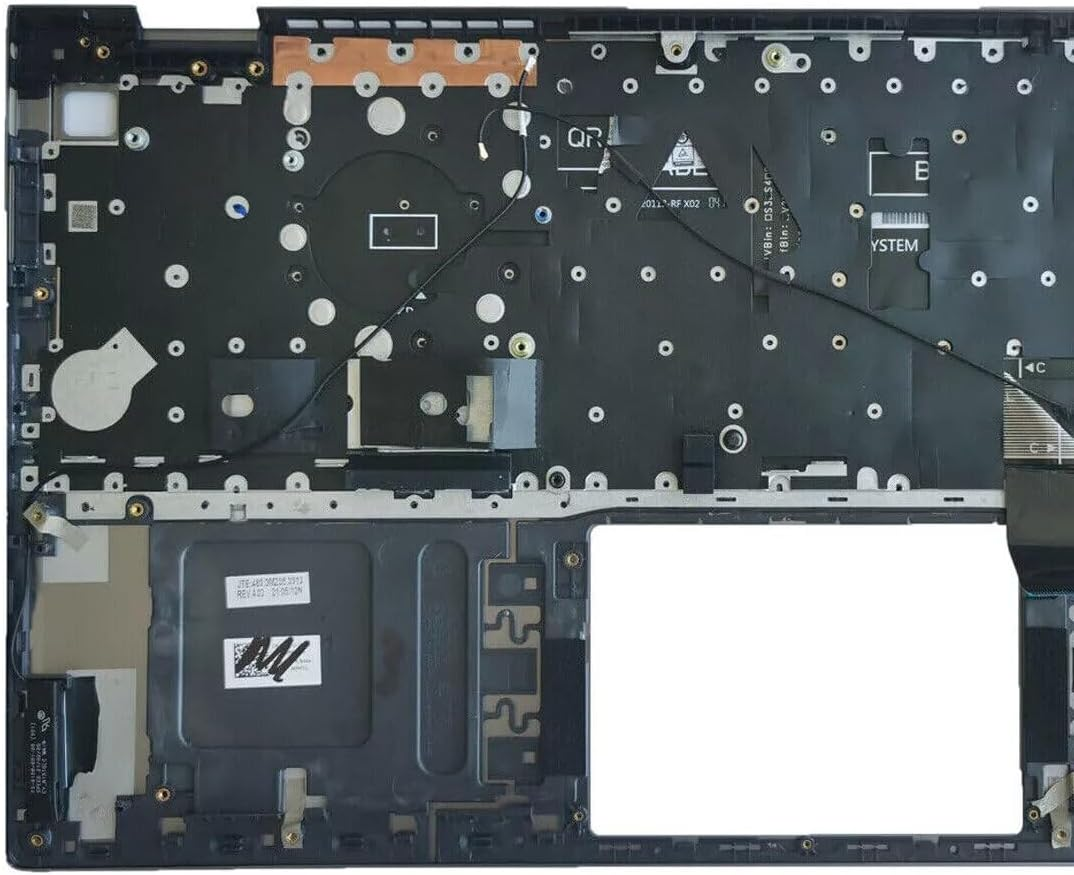 Wzqrps New Replacement for Dell Inspiron 15Pro 5510 5515 Laptop Upper Case Palmrest Backlit Keyboard Assembly Part 06P0TG 6P0TG Gray image number 1