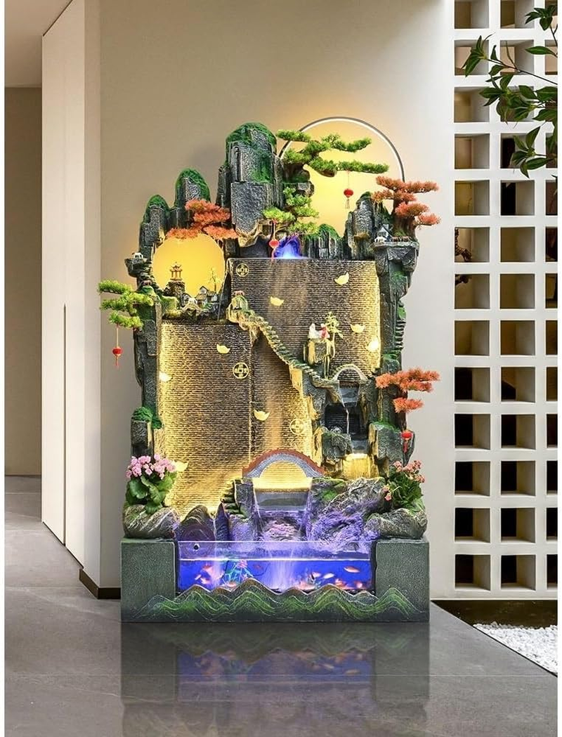 Outdoor Fountain Large Floor Rockery Circulating Water Fish Tank Feng Shui Living Room Courtyard Landscape Decoration image number 4