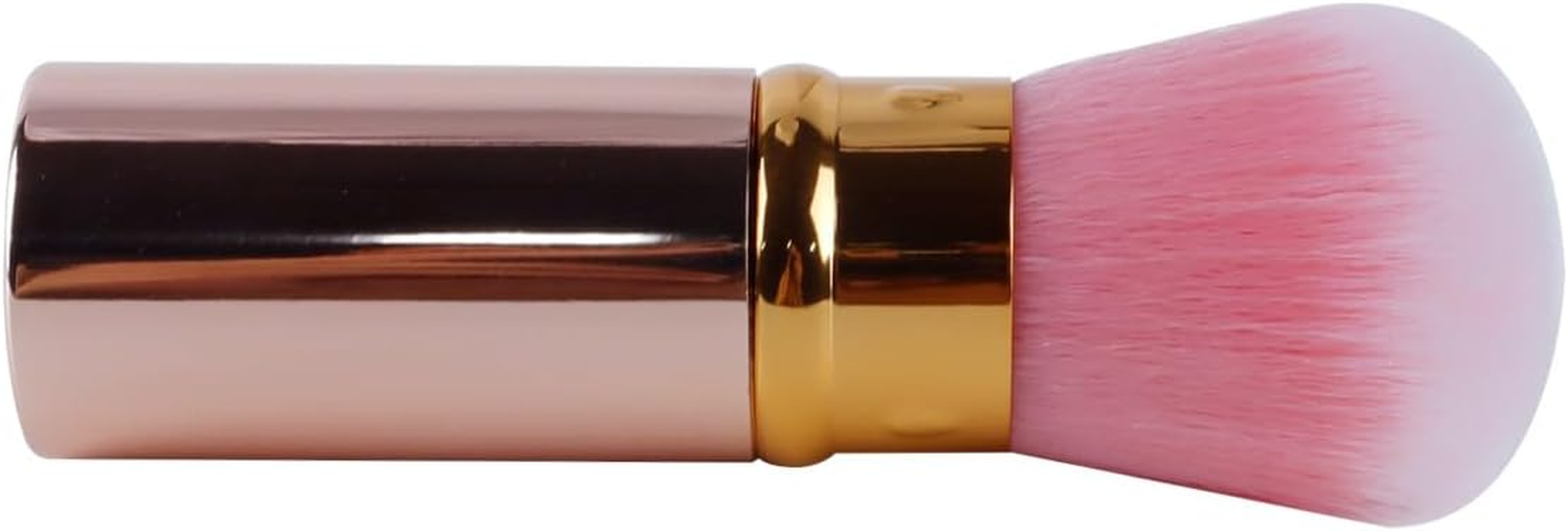 Orivin 2 Pieces Retractable Blush Brush with Makeup Brush for Liquid Cream, Foundation, Powder, Concealer, Professional Blending on the Face image number 1