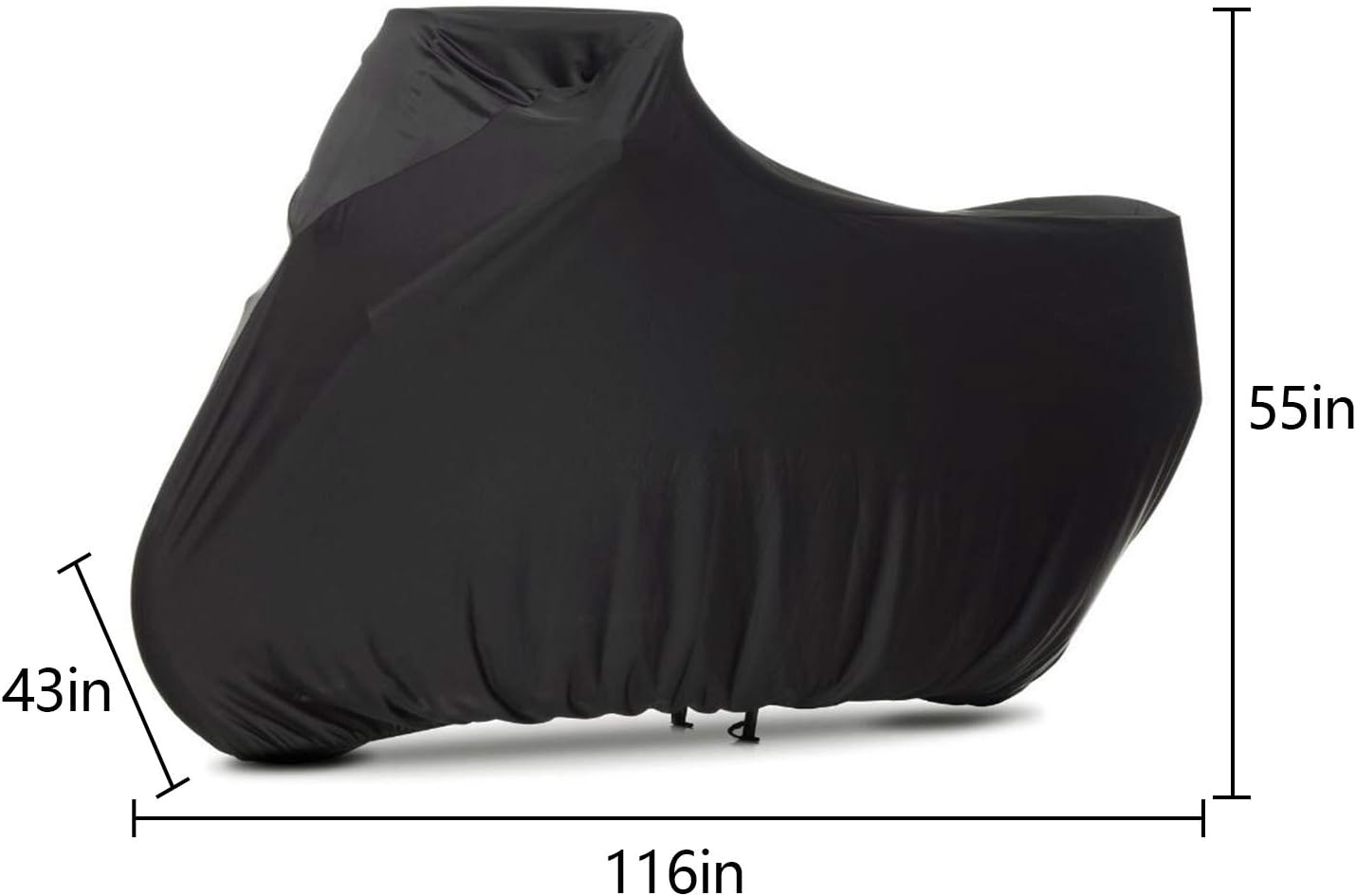 Winpower Indoor Motorcycle Cover Stretch Elastic Dustproof Covers for Motorbikes, 116 X 43 X 55 Inches image number 2