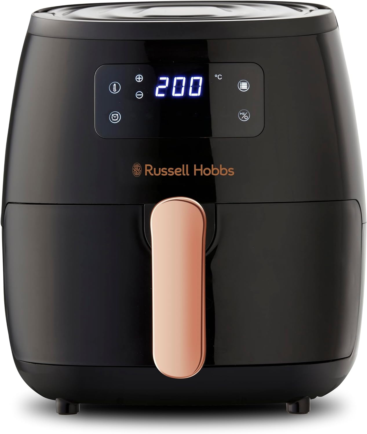 Russell Hobbs Brooklyn Air Fryer, RHAF57, 5.7L, 7 Auto Air Fry Functions, Digital Touch Screen & Display, Removable Crisping Plate, Convenient Carry Handle, Black image number 2
