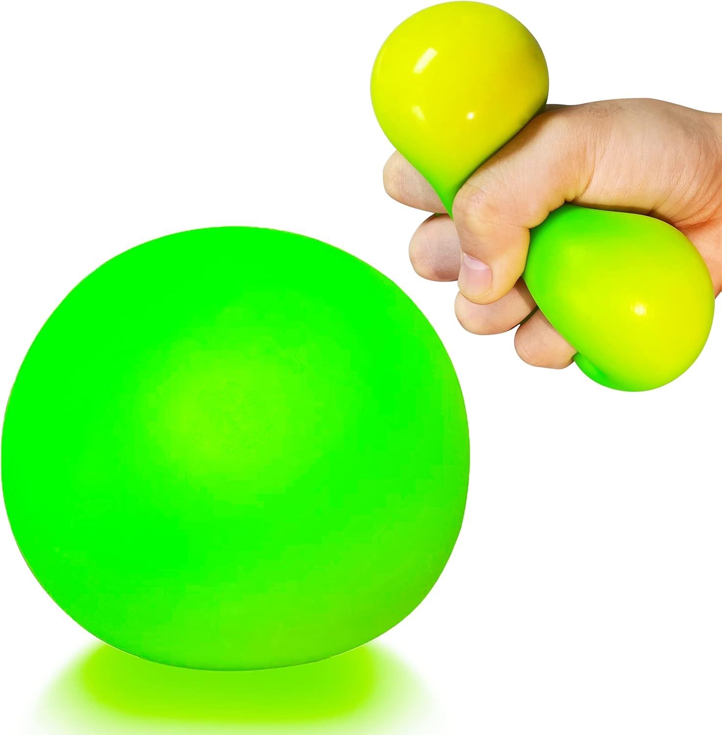 Squishy Dough Ball Sensory Fidget Toy (1 Pack) Stretchy Stress Balls for Boys and Girls, Cute and Soft Color Changing Squeeze Ball, Squishy Ball, Ideal for Teens Anxiety, Autism, ADHD (Purple) image number 3