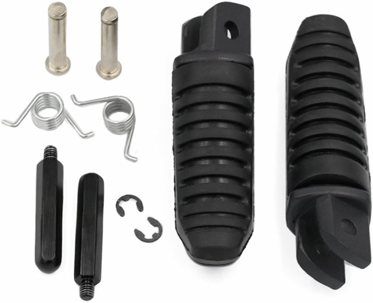 Motorcycle Front Rider Footrest with Rubber Aluminum Foot Peg Pedals for Hayabusa 1999-2020 2008 2016 2018 Accessories image number 1