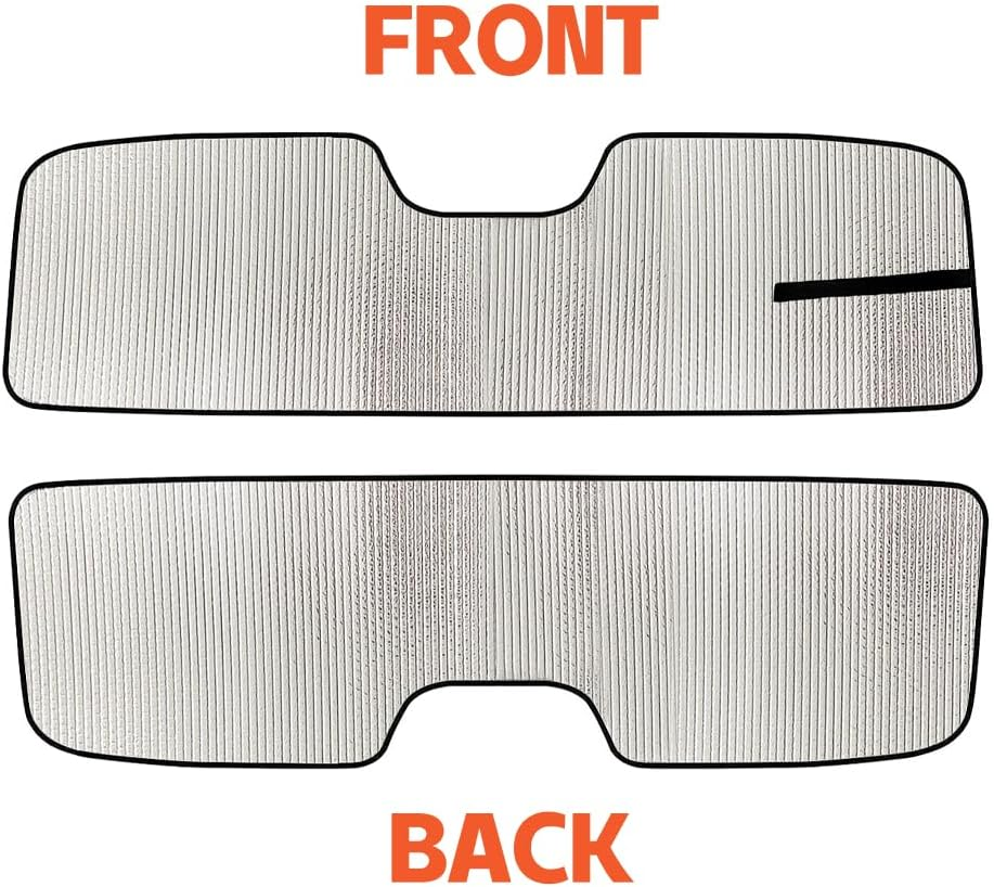 Windshield Sun Shade Front Window Sunshade Heat Shield Sun Visor Sun Blocker Protector Cover for Jeep Wrangler JL Gladiator JT 2024 2025 Interior Accessories image number 3