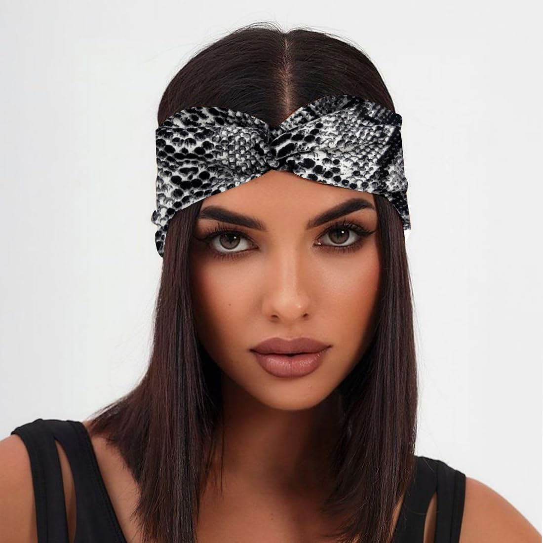 Headbands for Women, 3 Pieces Headband Women'S Wide Elastic Boho Hair Bands, Elastic Hair Bands for Women, Turban, for Short Hair, Yoga, Workout, Running, Sports, Multicoloured image number 4