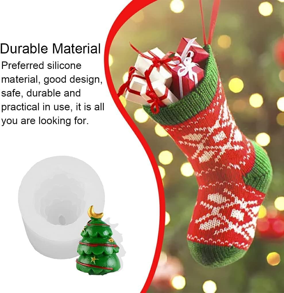 Biscuit Molds Kitchen Baking Handmade Christmas Themed Embossed Mould Dessert Fondant Casting Die Cupcake Chocolate, Xmas Tree 01 image number 2