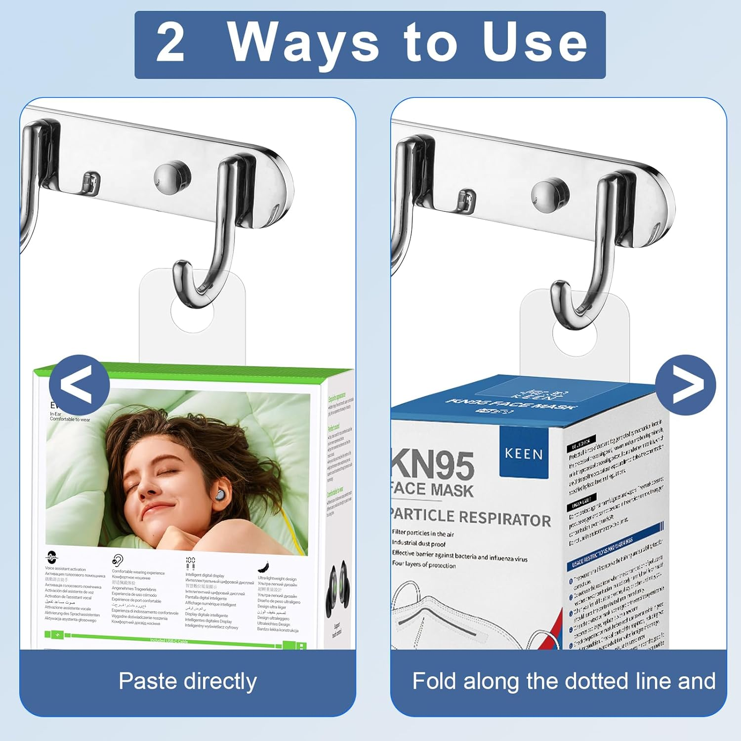 Yazikisa 200 Pcs round Hole Hang Tabs Tags Self Adhesive Hanging Tab Clear Plastic Sticky Tag Hooks Folding for Retail Sale Items Store Display Business 2.5 X 4Cm image number 2