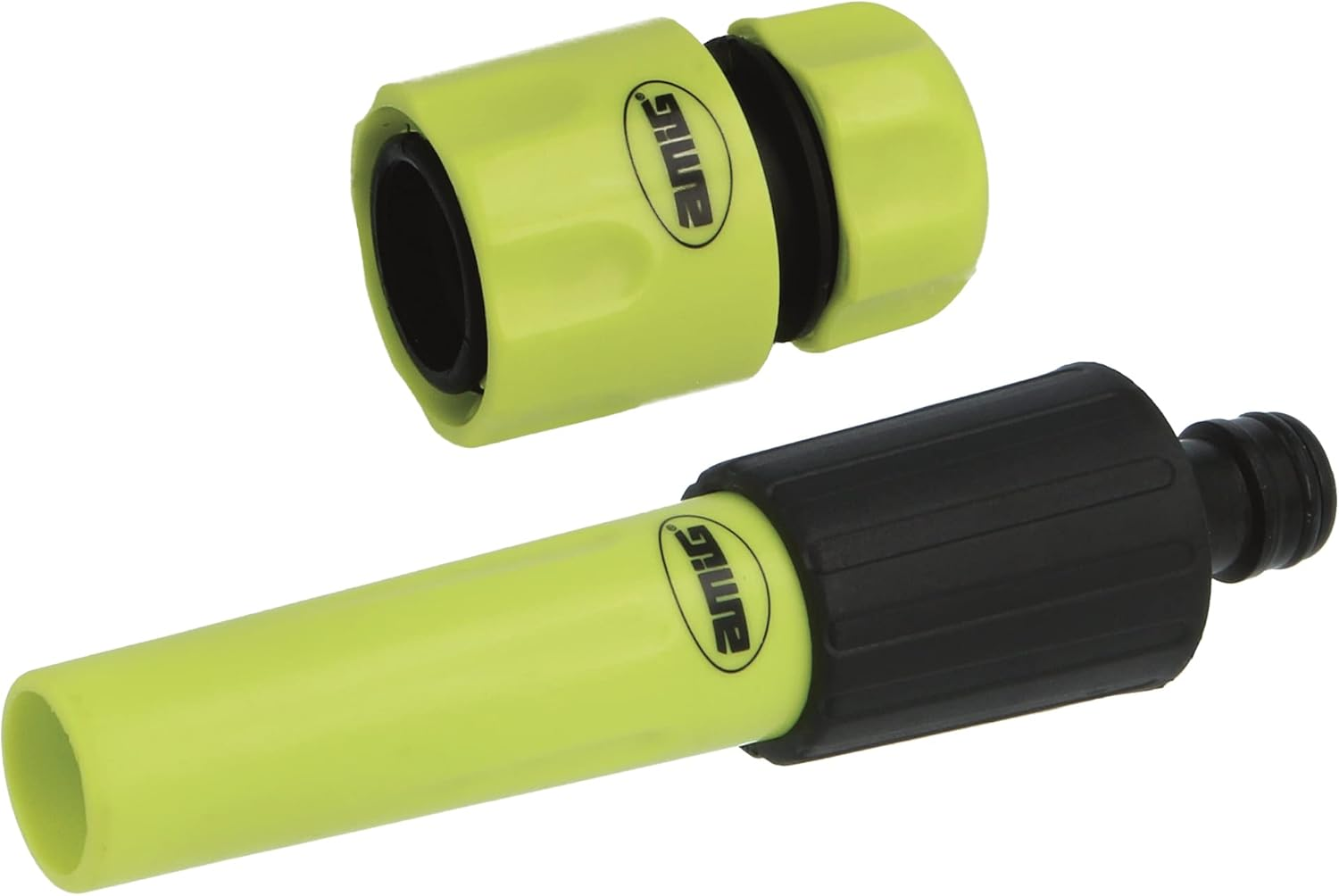 Amig - Watering Set | 2 Components | 1 Watering Lance with Adjustable Flow and 1 Quick Connector with Stop Function | Ideal for Gardening | ABS Plastic | Pistachio Green and Black image number 2