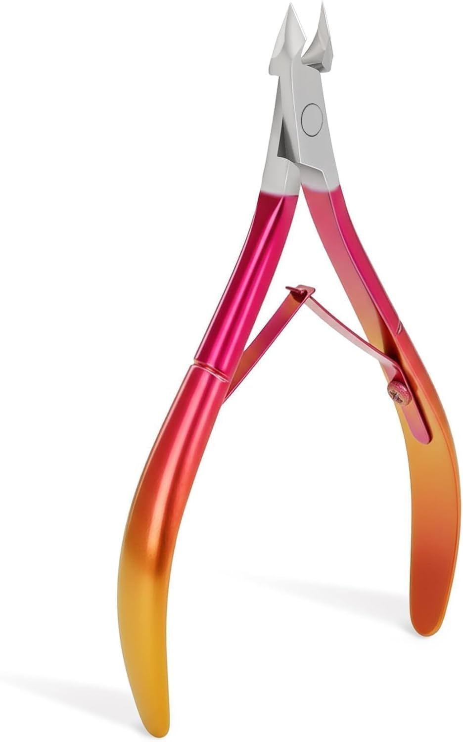 Cmetta Cuticle Nipper, Polished Coated Durable Trimmer, Nail Clipper with Fine Edge, Comfort Grip Cuticle Cutter and Remover Tool Kit for Nail Care (Rose 1-PACK)