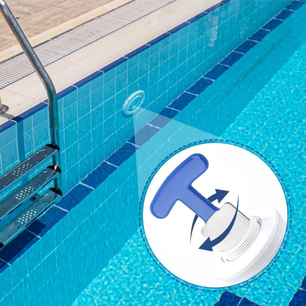 Pool Plug Removal Tool,Stainless Steel Pools Eyeball Seat Removal Tool with Rubber Handle for Above& Inground Pool Spa Return Jet Plug Nozzles Inlet Fittings,Compatible with SP1419A-SP1419E Hayward image number 6
