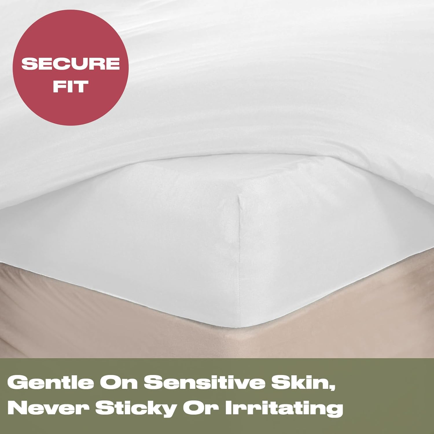 Brentfords White Fitted Double Sheet, Double Bedsheets Deep Fitted Easy Care Ultra Soft Fade Resistant, Microfibre Double Bed Sheet Bedding Linen image number 6